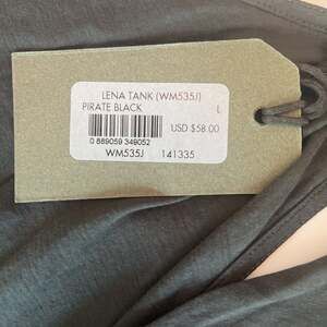 New AllSaints Lena Tank Pirate Black WM535J Size L